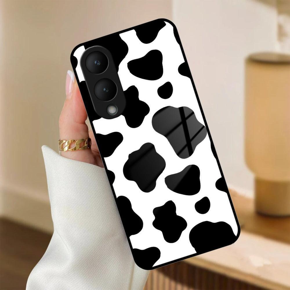 Cow Print Glass Phone Case And Cover For Vivo - ShopOnCliQ