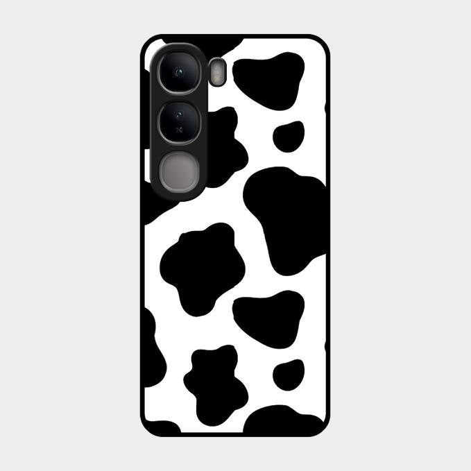 Cow Print Glass Phone Case And Cover For Vivo Y300 5G