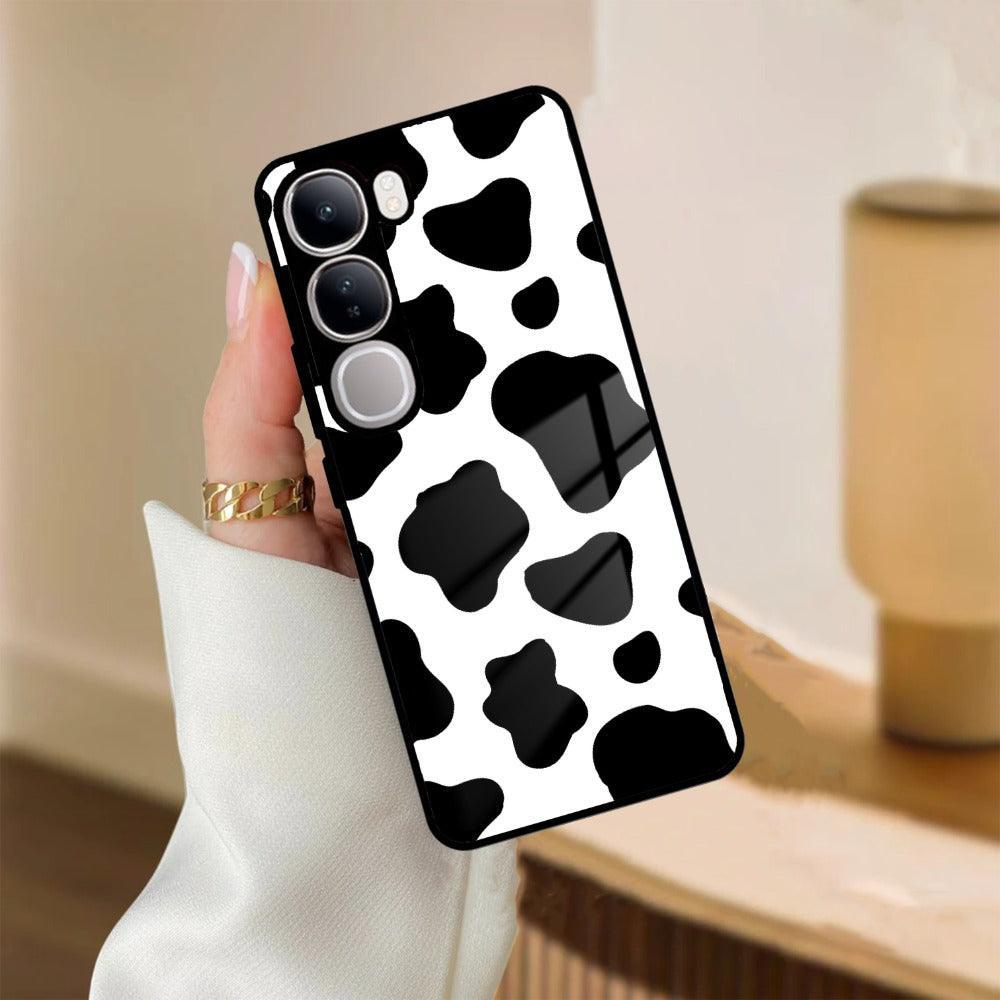 Cow Print Glass Phone Case And Cover For Vivo - ShopOnCliQ