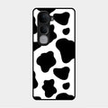 Cow Print Glass Phone Case And Cover For Vivo Y400 Pro 5G