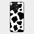 Cow Print Glass Phone Case And Cover For Vivo Y58 5G