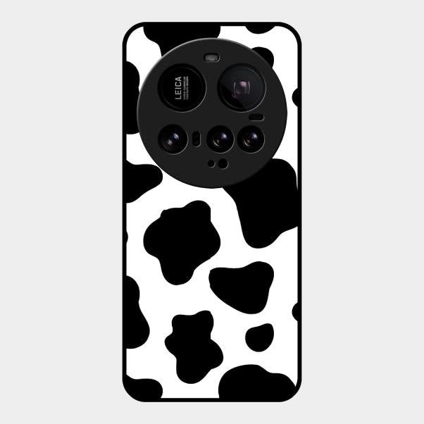 Cow Print Glass Phone Case And Cover For Xiaomi 15 Ultra 5G