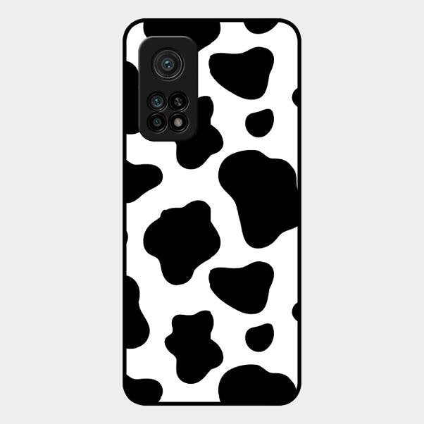 Cow Print Glass Phone Case And Cover For Xiaomi Mi 10T Pro 5G