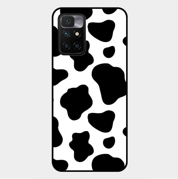 Cow Print Glass Phone Case And Cover For Xiaomi Redmi 10 Prime