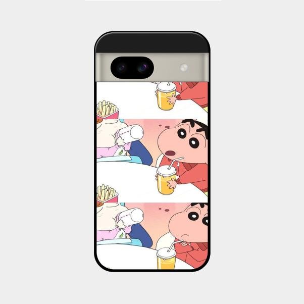 Crazy Cartoon Glass Case Cover For Google Pixel 8A 5G