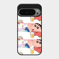 Crazy Cartoon Glass Case Cover For Google Pixel 9 Pro 5G