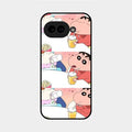 Crazy Cartoon Glass Case Cover For Google Pixel 9A 5G