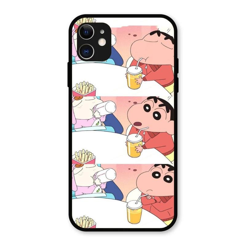 Crazy Cartoon Glass Case Cover For iPhone 11