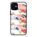 Crazy Cartoon Glass Case Cover For iPhone 12 mini