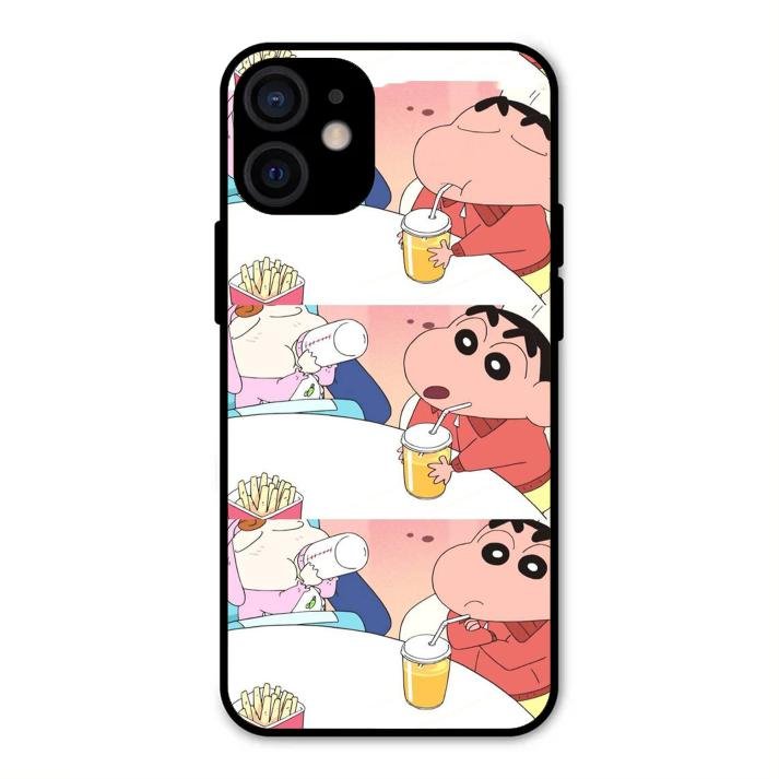 Crazy Cartoon Glass Case Cover For iPhone 12 mini