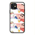 Crazy Cartoon Glass Case Cover For iPhone 12
