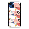 Crazy Cartoon Glass Case Cover For iPhone 13 mini