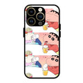 Crazy Cartoon Glass Case Cover For iPhone 14 Pro Max