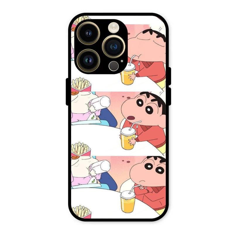 Crazy Cartoon Glass Case Cover For iPhone 14 Pro Max
