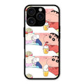 Crazy Cartoon Glass Case Cover For iPhone 16 Pro Max