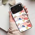 Crazy Cartoon Glass Case Cover For iPhone 17 Pro Max