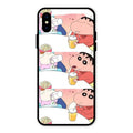Crazy Cartoon Glass Case Cover For iPhone XS