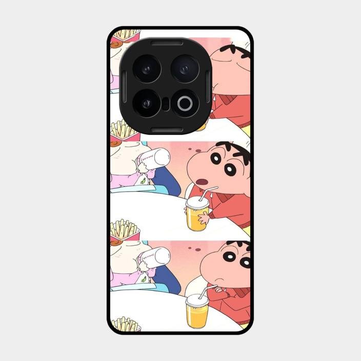 Crazy Cartoon Glass Case Cover For iQOO - ShopOnCliQ