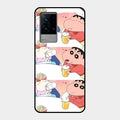 Crazy Cartoon Glass Case Cover For Iqoo 9 5G