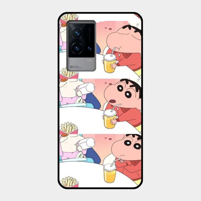 Crazy Cartoon Glass Case Cover For Iqoo 9 5G