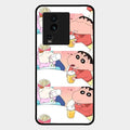 Crazy Cartoon Glass Case Cover For Iqoo Neo 7 5G