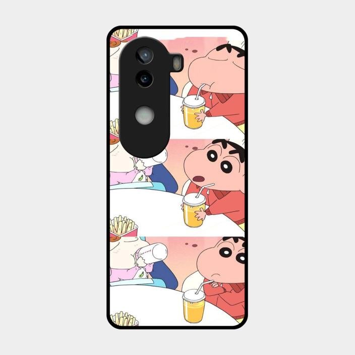 Crazy Cartoon Glass Case Cover For iQOO - ShopOnCliQ