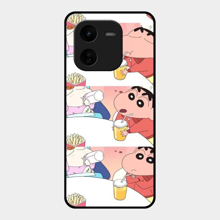 Crazy Cartoon Glass Case Cover For Iqoo Z9X 5G