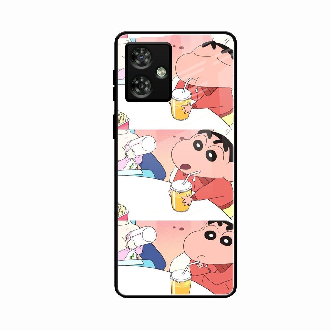 Crazy Cartoon Glass Case Cover For Motorola G54 5G