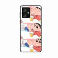 Crazy Cartoon Glass Case Cover For Motorola G64 5G