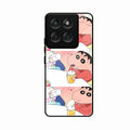 Crazy Cartoon Glass Case Cover For Motorola G67 Power 5G