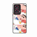 Crazy Cartoon Glass Case Cover For Motorola G96 5G