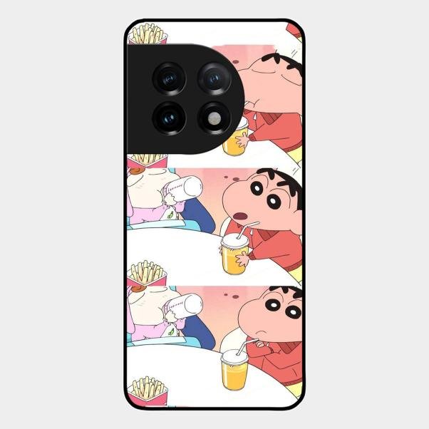 Crazy Cartoon Glass Case Cover For Oneplus - ShopOnCliQ