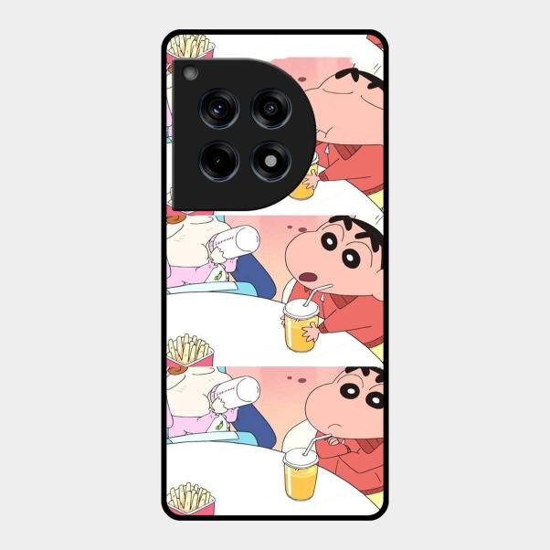 Crazy Cartoon Glass Case Cover For Oneplus 12R 5G
