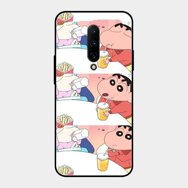 Crazy Cartoon Glass Case Cover For Oneplus 7 Pro