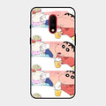 Crazy Cartoon Glass Case Cover For Oneplus 7