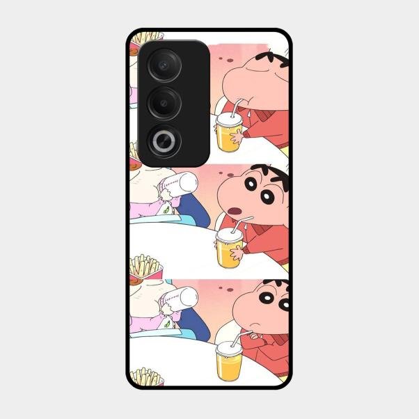 Crazy Cartoon Glass Case Cover For Oppo - ShopOnCliQ