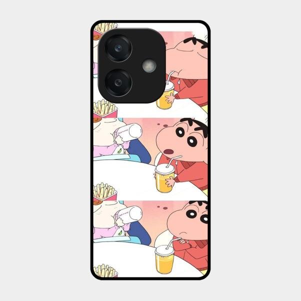Crazy Cartoon Glass Case Cover For Oppo A3X 5G