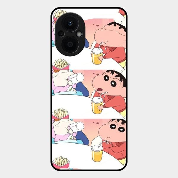Crazy Cartoon Glass Case Cover For Oppo F21S Pro 5G