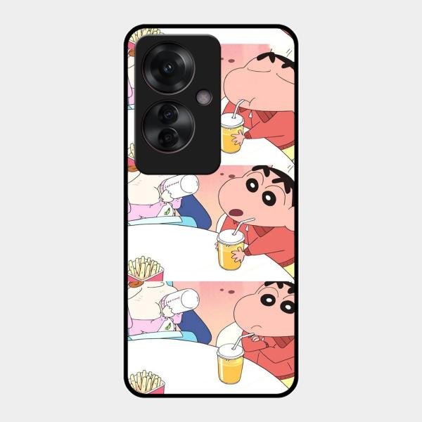 Crazy Cartoon Glass Case Cover For Oppo - ShopOnCliQ