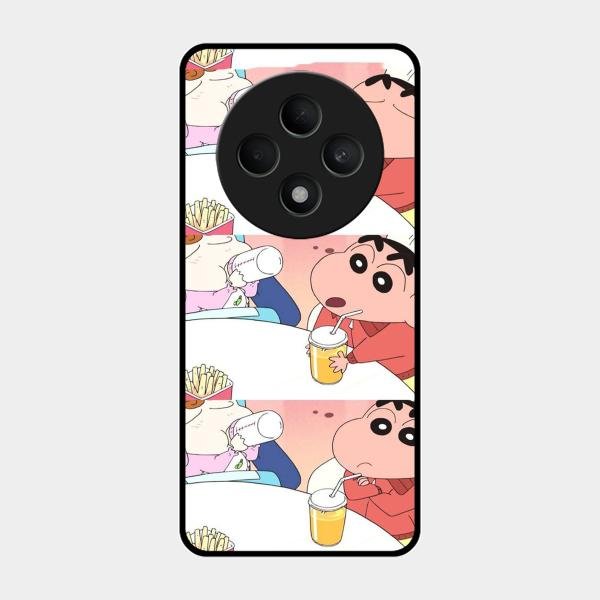 Crazy Cartoon Glass Case Cover For Oppo F27 5G
