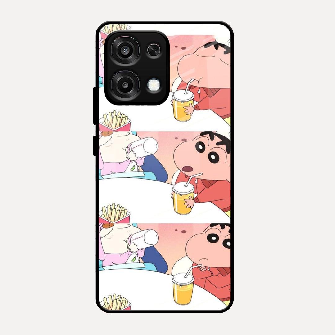 Crazy Cartoon Glass Case Cover For Oppo F31 5G
