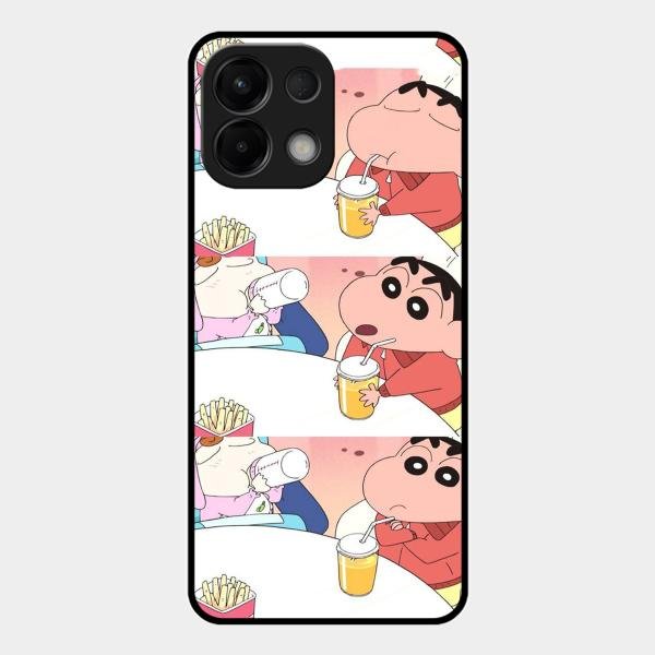 Crazy Cartoon Glass Case Cover For Oppo - ShopOnCliQ