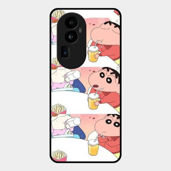 Crazy Cartoon Glass Case Cover For Oppo - ShopOnCliQ