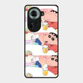 Crazy Cartoon Glass Case Cover For Oppo Reno 11 5G