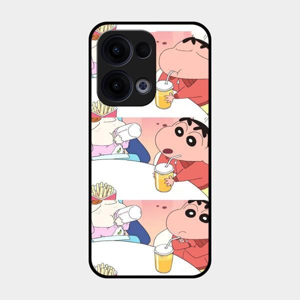 Crazy Cartoon Glass Case Cover For Oppo - ShopOnCliQ