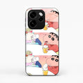 Crazy Cartoon Glass Case Cover For Oppo Reno 15 Pro Mini 5G