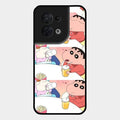 Crazy Cartoon Glass Case Cover For Oppo Reno 8 5G