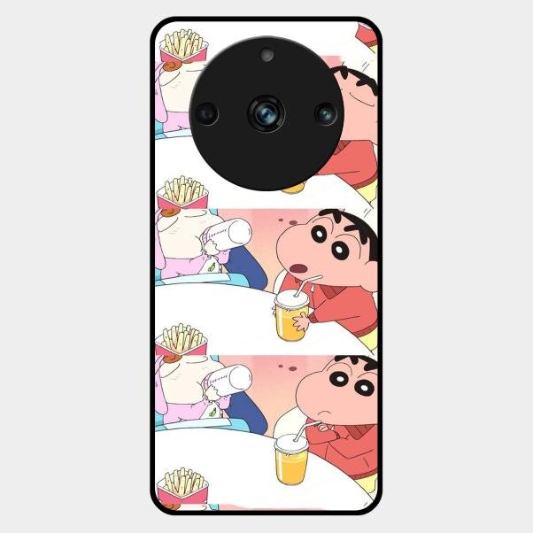 Crazy Cartoon Glass Case Cover For Realme - ShopOnCliQ
