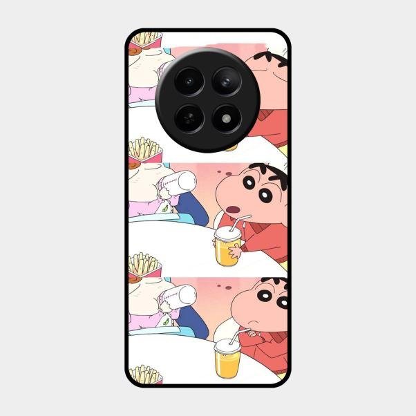 Crazy Cartoon Glass Case Cover For Realme 12 5G