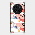 Crazy Cartoon Glass Case Cover For Realme 12 Pro Plus 5G